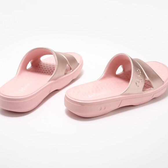 NEW RYKA Restore Recovery Slides Rose Gold for women 254 - Picture 3 of 7